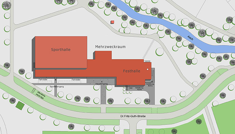 Neubau Talwiesenhallen in Rielasingen-Worblingen